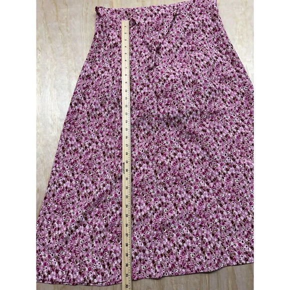 Floral Pink Button Down Sleeveless Dress Parisian Style Vintage - Picture 6 of 6